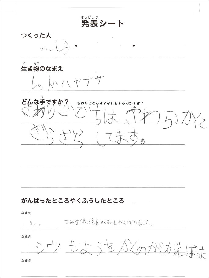 発表シート